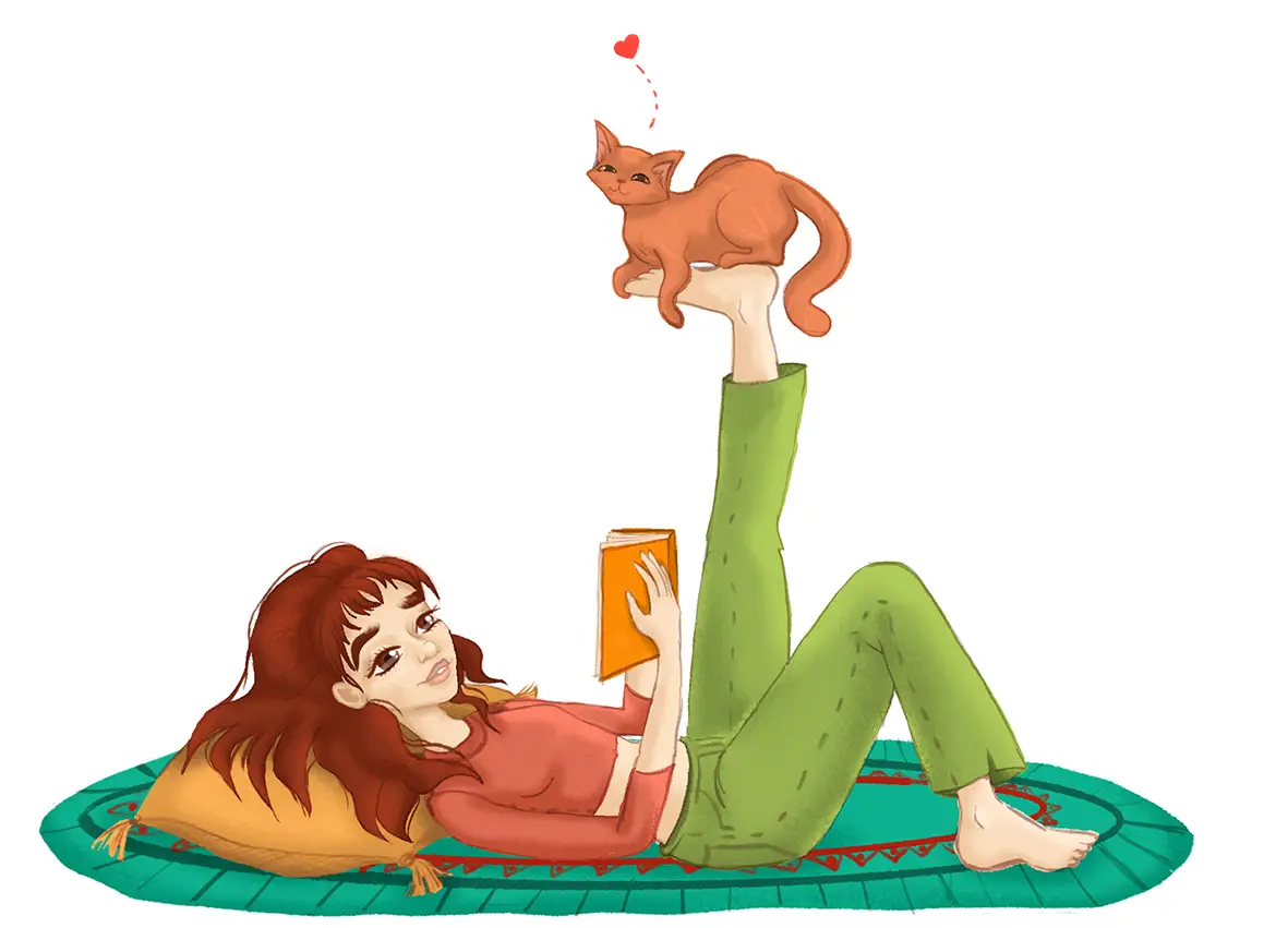 گربه شلوار سبر کتاب سین جاوید کاریکاتور